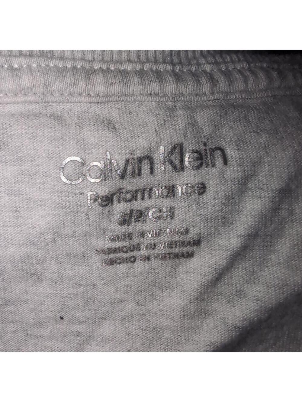 Calvin Klein Women's Grey and White Crop-top - Picture 3 of 3